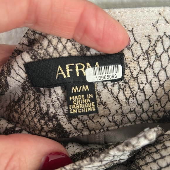 AFRM Callon Snake Print Bermuda Shorts, RTR - Picture 9 of 9